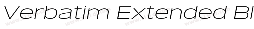 Verbatim Extended Bl字体转换 Verbatim Extended Bl字体转换